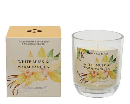 VONNÁ SVÍČKA vanilka, pižmo - Lifestyle, přírodní materiály/sklo (8,00/6,00/1,00cm)