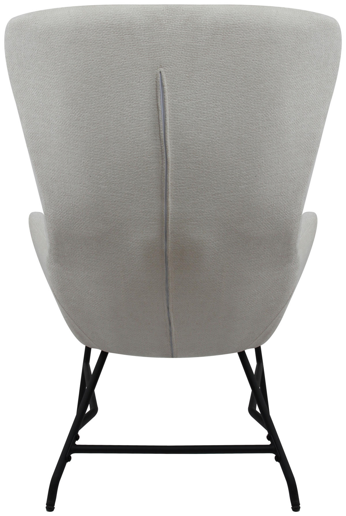 SESSEL in Bouclé Creme  - Creme/Schwarz, Modern, Textil/Metall (77/106.5/84cm) - Livetastic