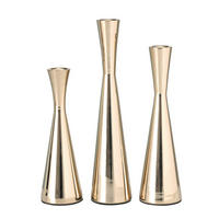 LJUSSTAKE SET  - guldfärgad, Basics, metall