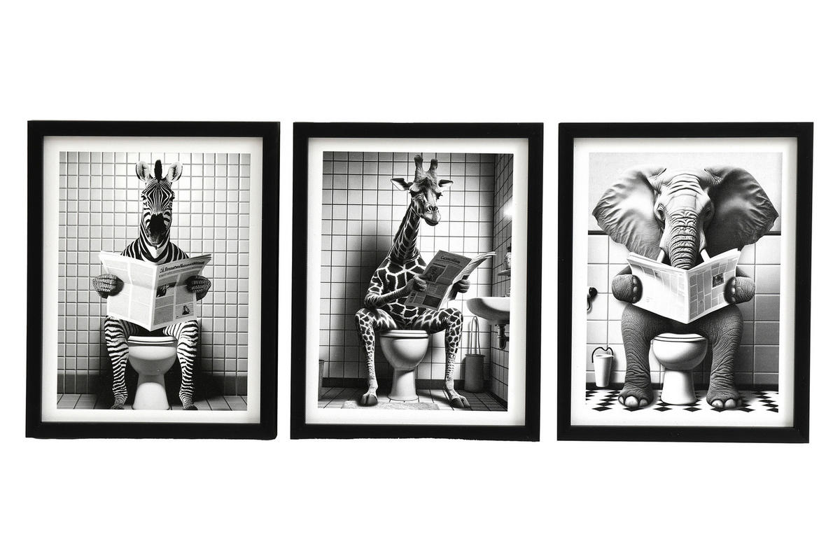 VÁSZONKÉP 20/25/1.8 cm  - fekete/fehér, Basics, faalapú anyag/textil (20/25/1.8cm)