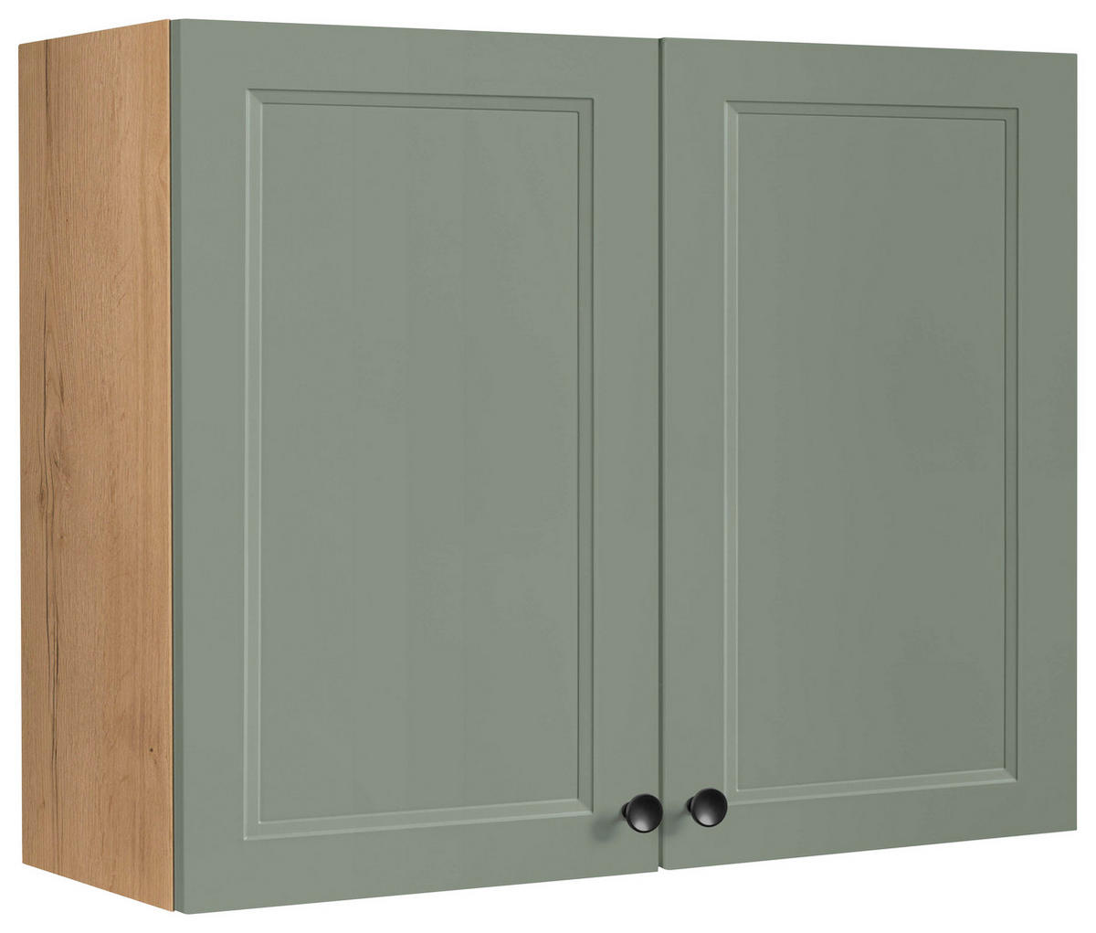 KÜCHENOBERSCHRANK 90/72/35 cm  in Grün, Eichefarben  - Eichefarben/Schwarz, MODERN, Holzwerkstoff/Metall (90/72/35cm) - Nobilia