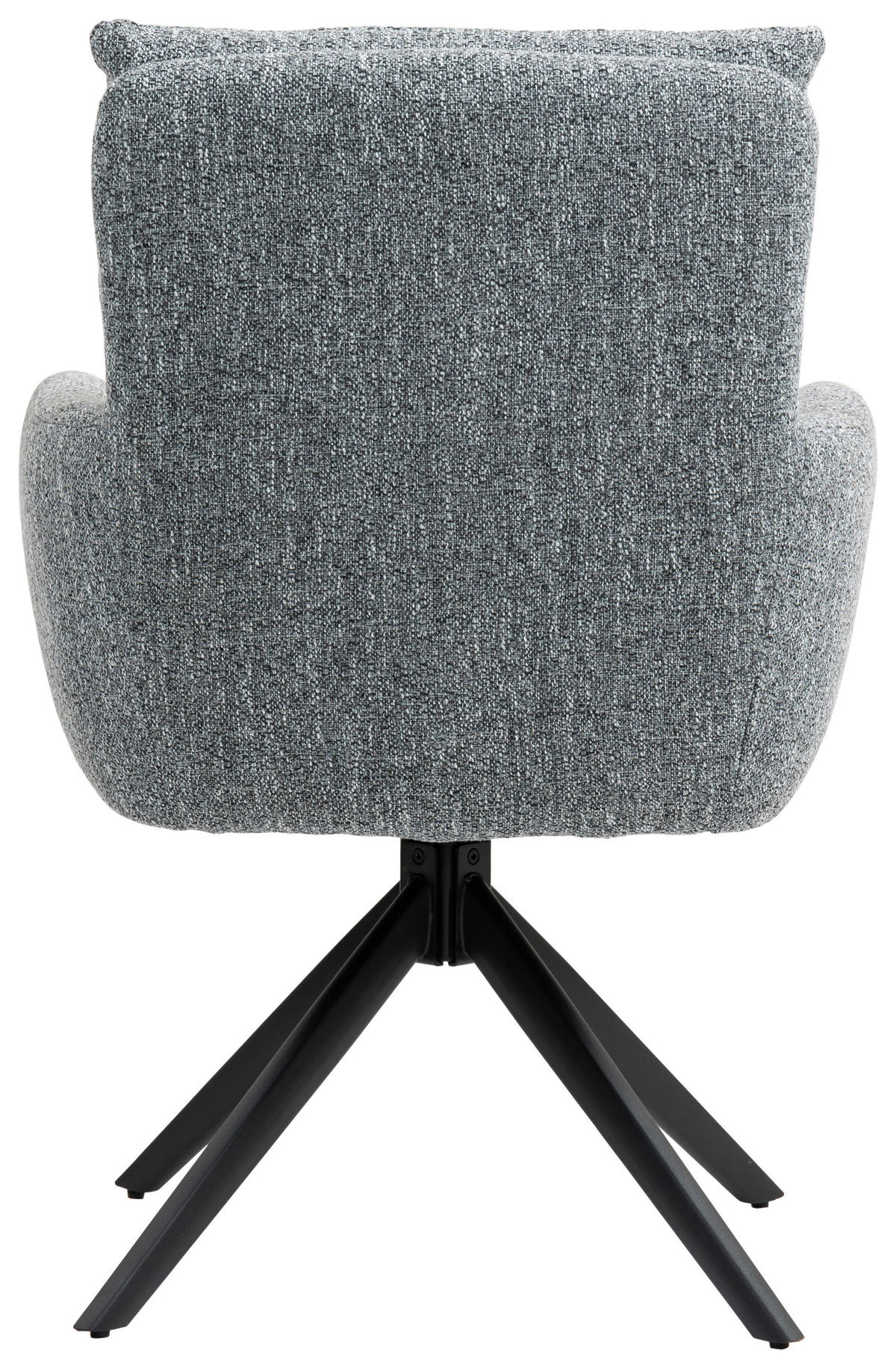 ARMLEHNSTUHL  in Eisen  - Schwarz/Grau, KONVENTIONELL, Textil/Metall (60/95/67cm) - MID.YOU