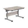 JUGENDSCHREIBTISCH 120/70/53-79 cm  - Eichefarben/Silberfarben, Basics, Holzwerkstoff/Metall (120/70/53-79cm) - Paidi