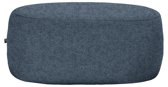 HOCKER in Textil Blau  - Blau/Schwarz, MODERN, Kunststoff/Textil (88/43/66cm) - Hom`in