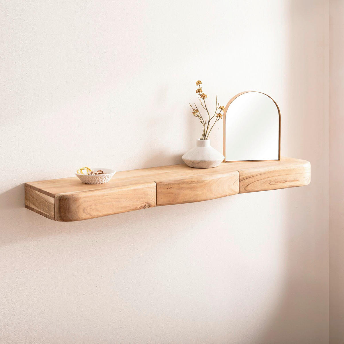 WANDBOARD in 100/8/20 cm Akaziefarben  - Akaziefarben, Design, Holz (100/8/20cm) - Livetastic