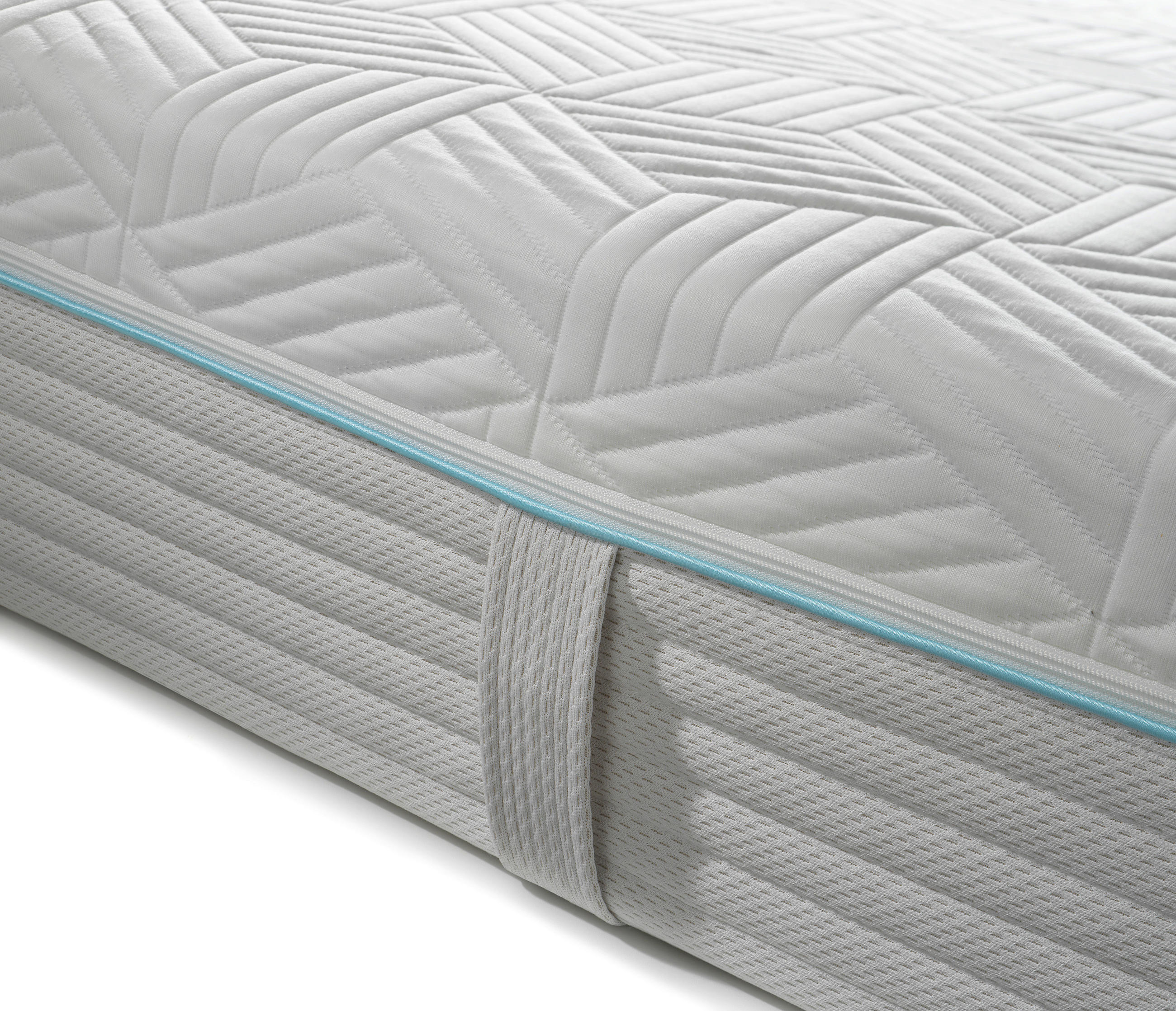 Thumbnail - Dieter Knoll Gel-Taschenfederkernmatratze, Weiß, Textil, H2, rechteckig, 100x190 cm, Austria Gütezeichen, Made in Austri...