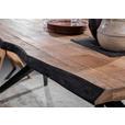 ESSTISCH in Holz, Metall 200/100/76 cm - Schwarz/Akaziefarben, Design, Holz/Metall (200/100/76cm) - Landscape