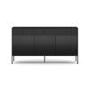 SIDEBOARD Maggiore  in 154,5/82,6/39 cm  - Schwarz, Design, Holzwerkstoff/Metall (154,5/82,6/39cm) - Boxxx