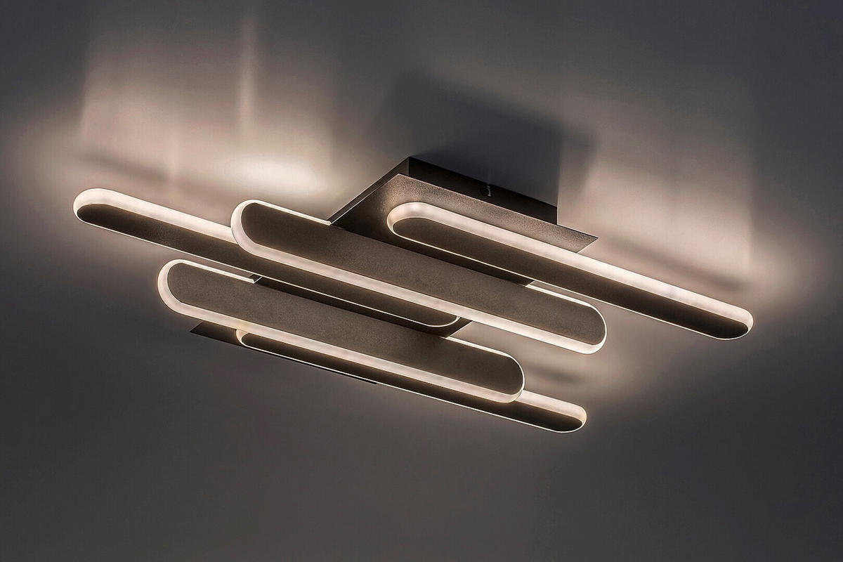 LED SVJETILJKA STROPNA Sindri  - bijela/crna, Design, metal/plastika (61/36cm)