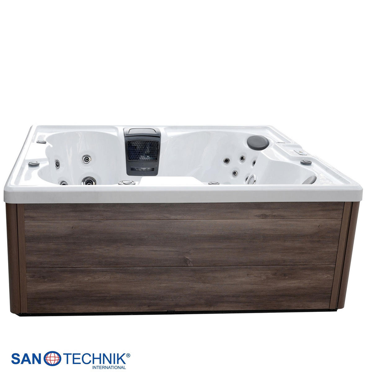 WHIRLPOOL Caorle  - Grauweiß, KONVENTIONELL, Kunststoff (210/180/82cm) - Sanotechnik