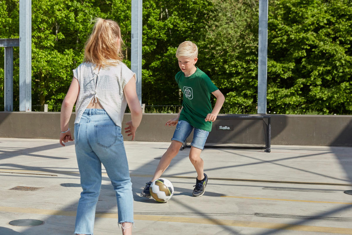 FUßBALLTOR  - Schwarz, KONVENTIONELL, Metall (150/60/60cm) - Salta