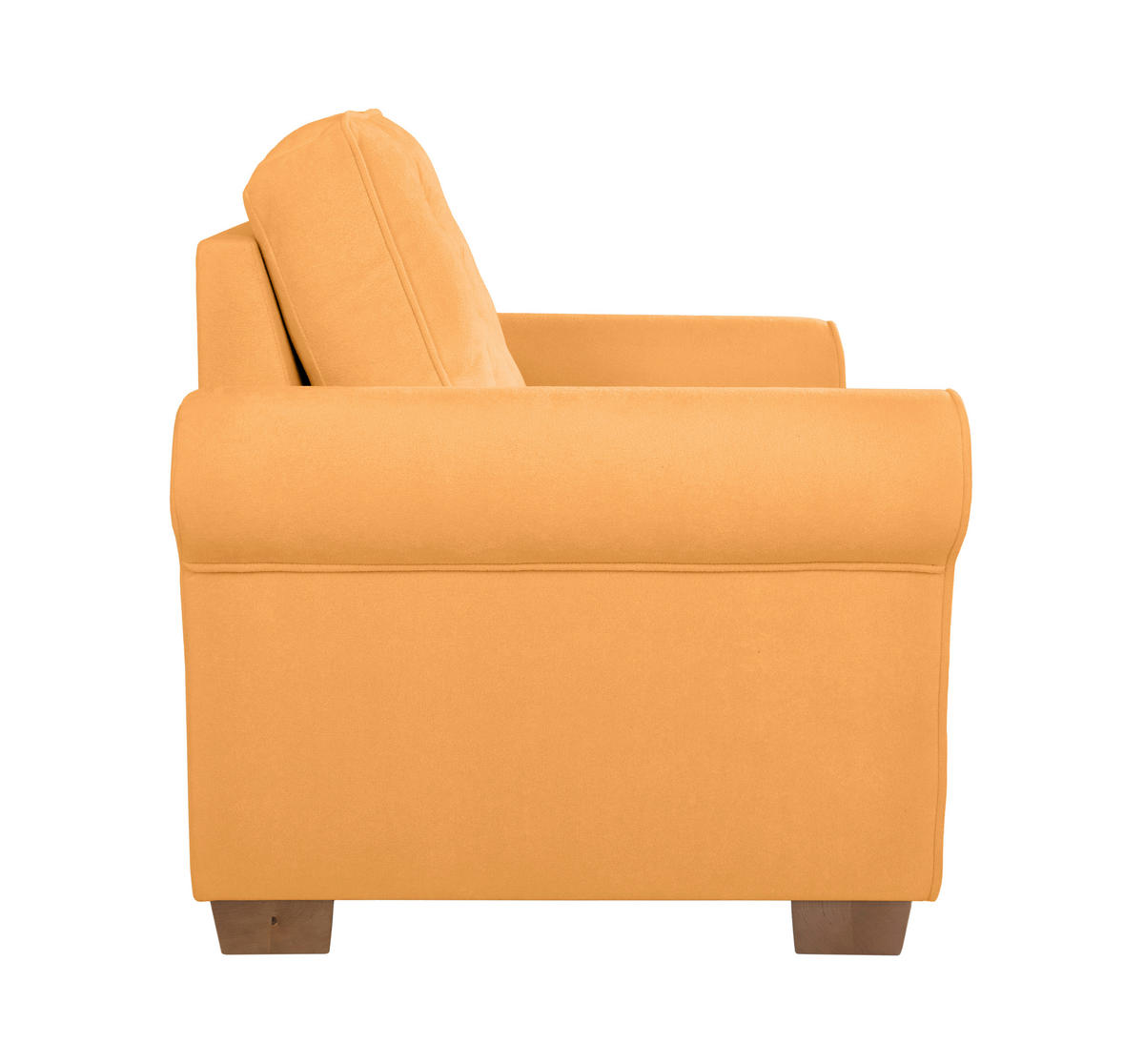 SESSEL in Gelb  - Gelb/Buchefarben, Design, Holz/Textil (93/89/82cm) - MID.YOU