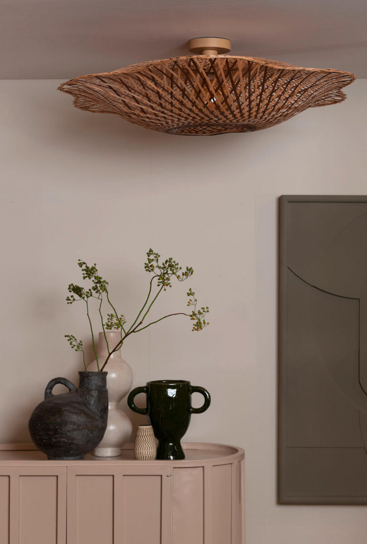 DECKENLEUCHTE Good & Mojo 87/20 cm   - Naturfarben, Basics, Naturmaterialien (87/20cm) - Good & Mojo