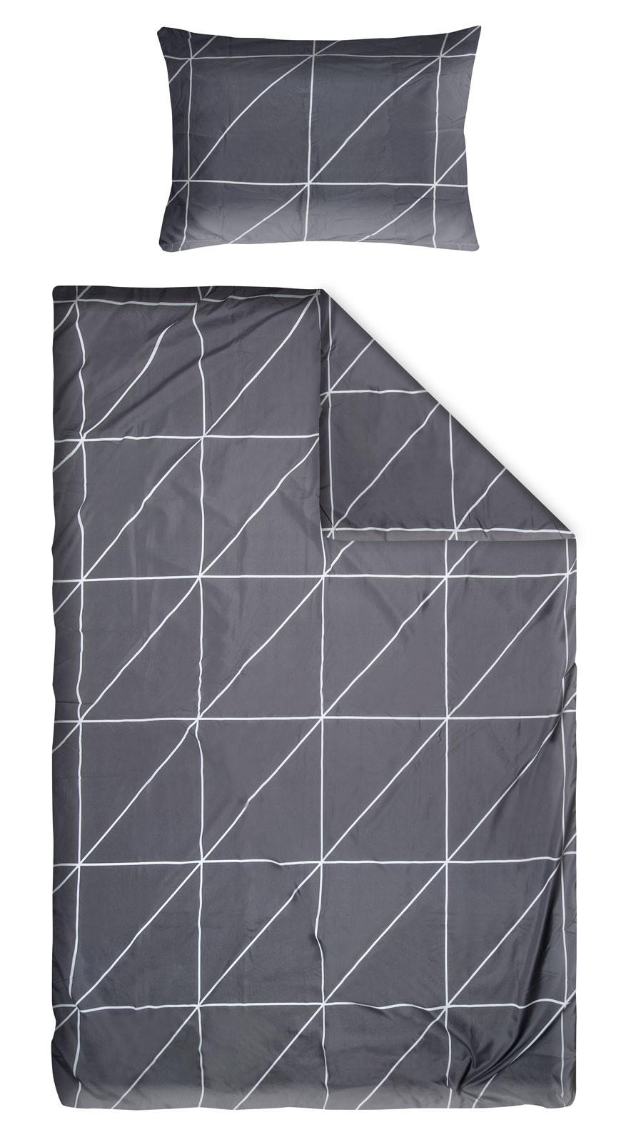 POSTELJNINA AVA 140/200 cm črna  - črna, Konvencionalno, tekstil (140/200cm) - Boxxx