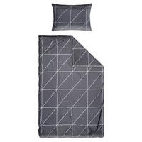 POSTELJNINA AVA 140/200 cm črna  - črna, Konvencionalno, tekstil (140/200cm) - Boxxx