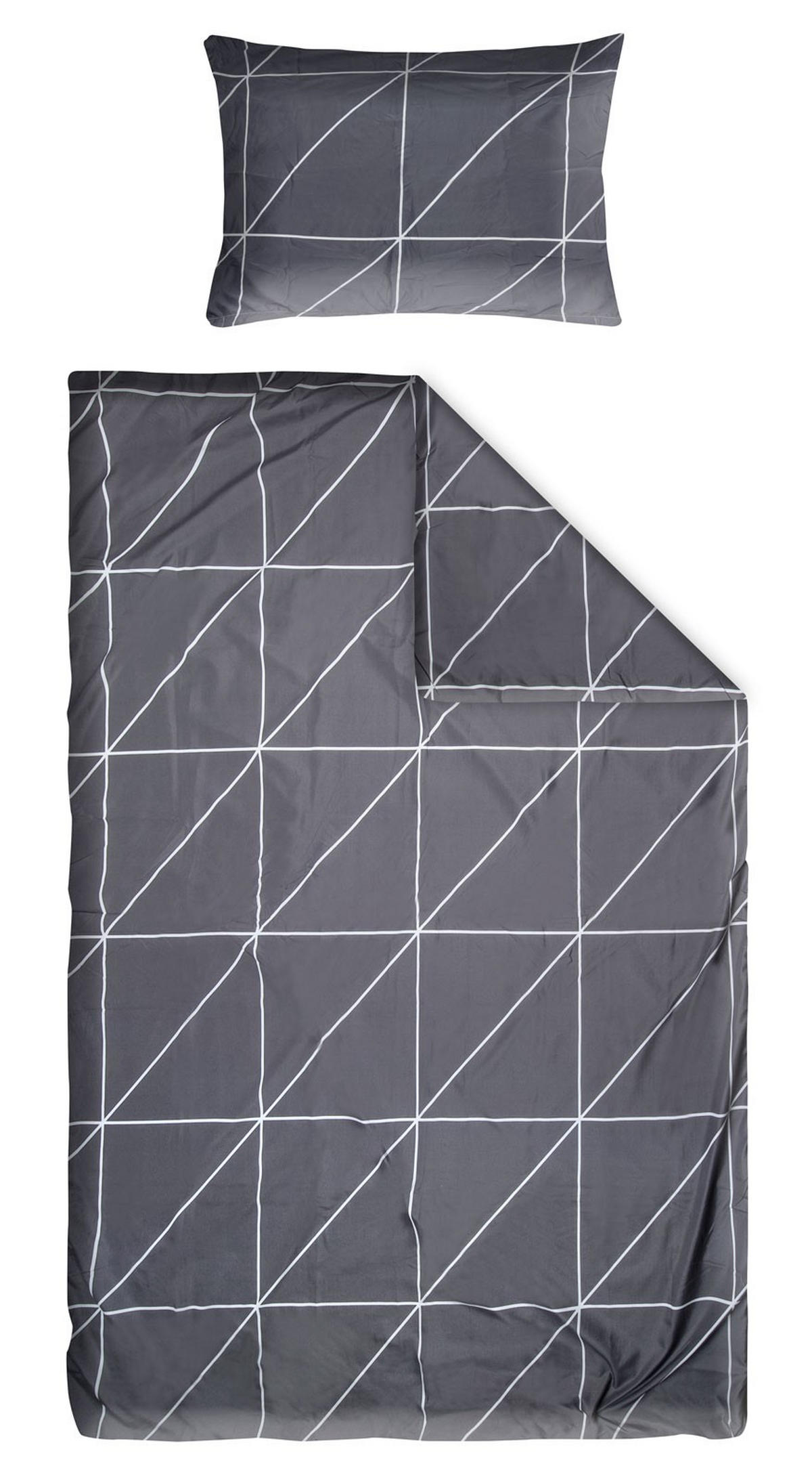 POSTELJNINA AVA 140/200 cm črna  - črna, Konvencionalno, tekstil (140/200cm) - Boxxx