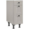 SCHUBKASTENUNTERSCHRANK 30/87/56 cm  in Grau  - Schwarz/Grau, MODERN, Holzwerkstoff/Metall (30/87/56cm) - Nobilia