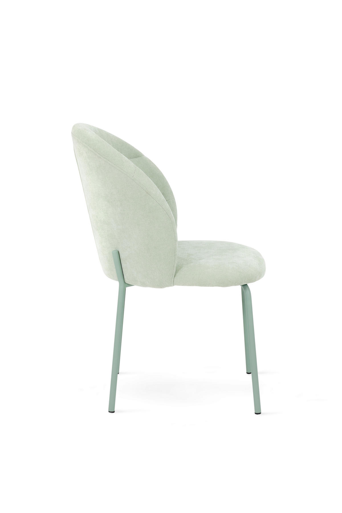 STUHL  in Stahl Chenille Metall, Textil  - Salbeigrün, Basics, Textil/Metall (51/83/59cm) - Tom Tailor