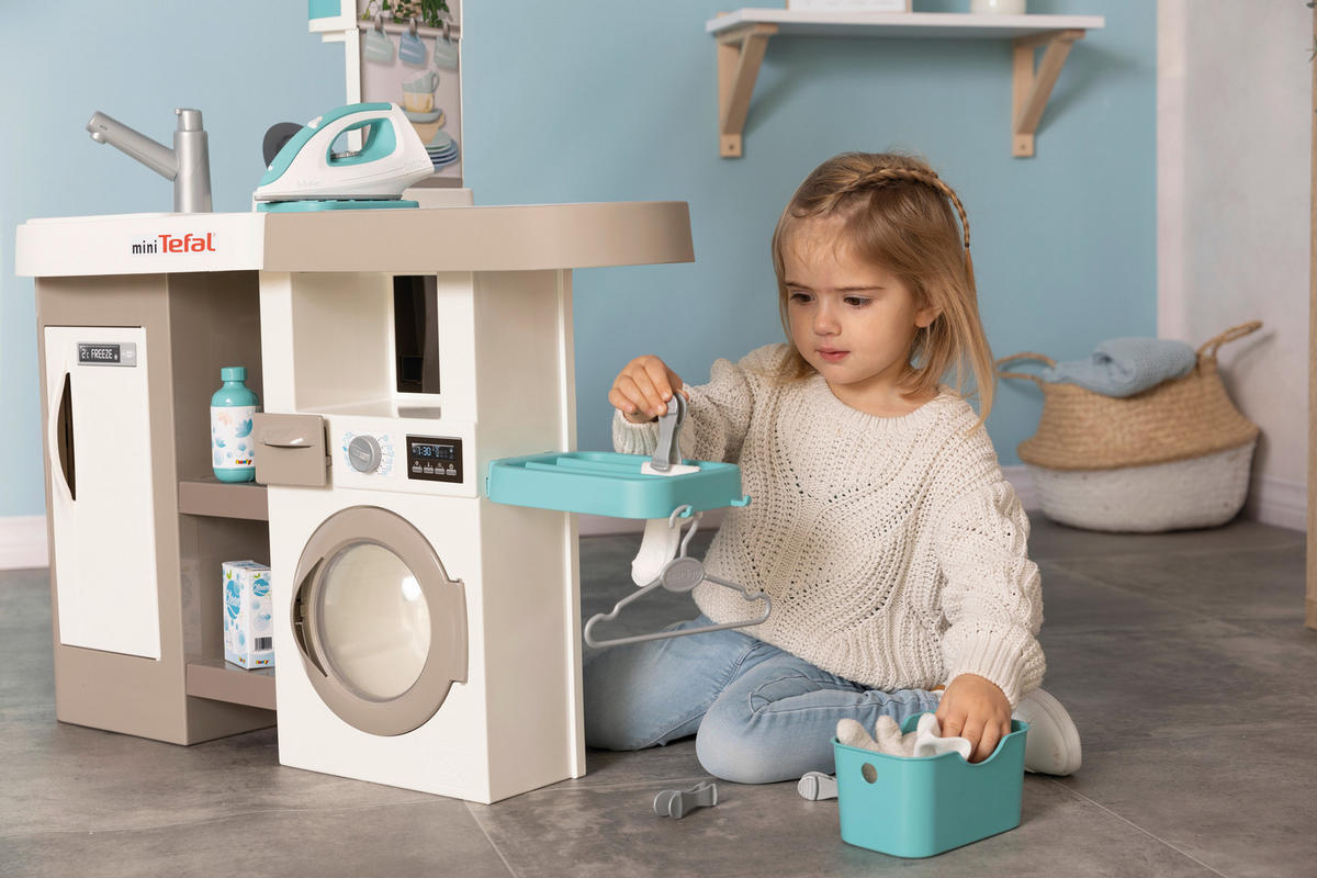SMOBY 2v1 TEFAL STUDIO KUCHYŇA - viacfarebná, Basics, plast (65,9/25,9/74,7cm) - Simba