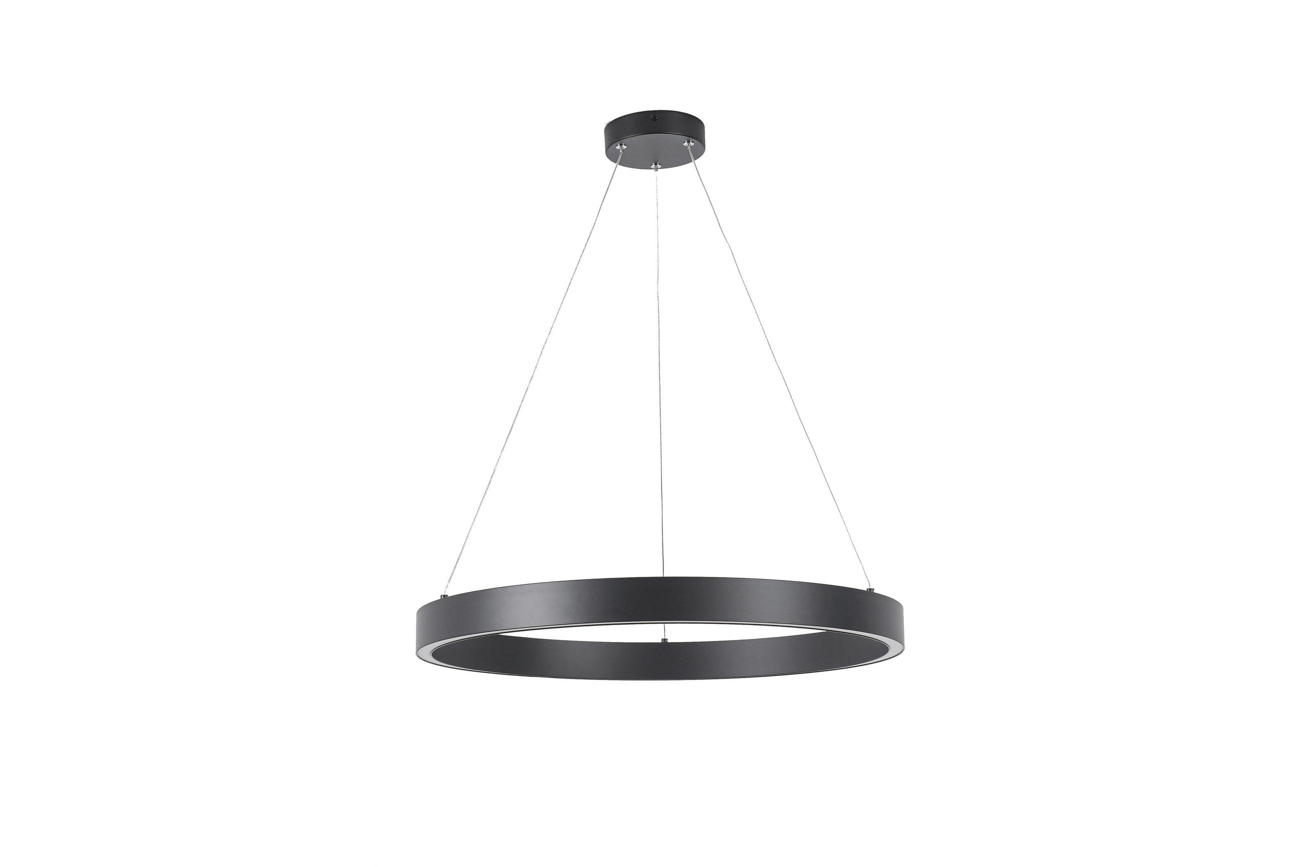 LED-HÄNGELEUCHTE  - Schwarz, Design, Metall (126/60/60cm)