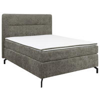 BOXSPRINGBETT 140/200 cm  in Grau  - Schwarz/Grau, Design, Textil/Metall (140/200cm) - Esposa