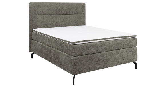 BOXSPRINGBETT 140/200 cm  in Grau  - Schwarz/Grau, Design, Textil/Metall (140/200cm) - Esposa