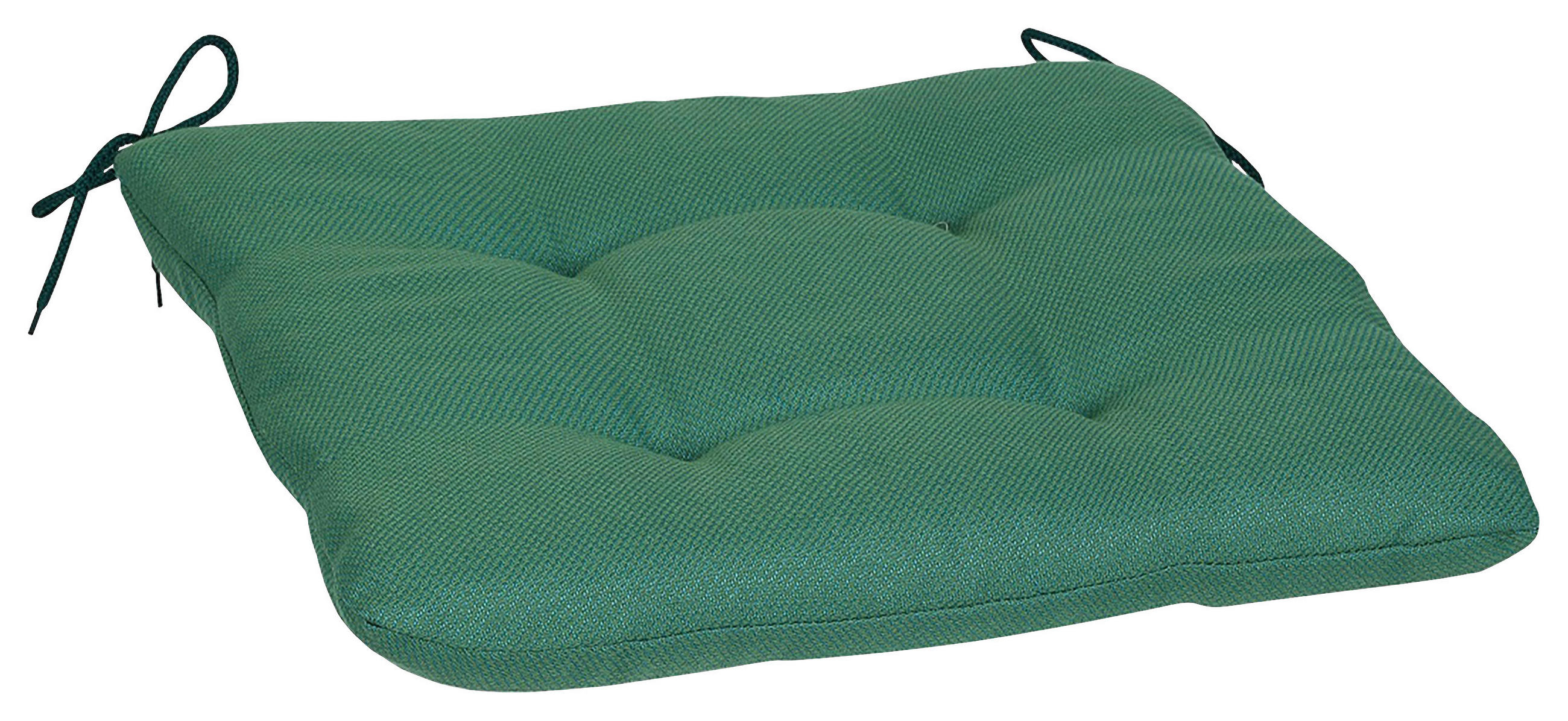 SITZKISSEN   38/5/37 cm  - Smaragdgrün/Dunkelgrün, KONVENTIONELL, Textil (38/5/37cm)