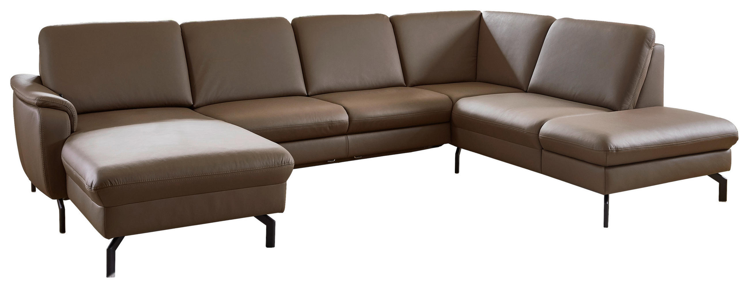 Beldomo Premium SEDACÍ SOUPRAVA, kůže, hnědá