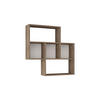 WANDREGAL  - Weiss/Eichefarben, Design, Holzwerkstoff (85/85cm) - Livetastic