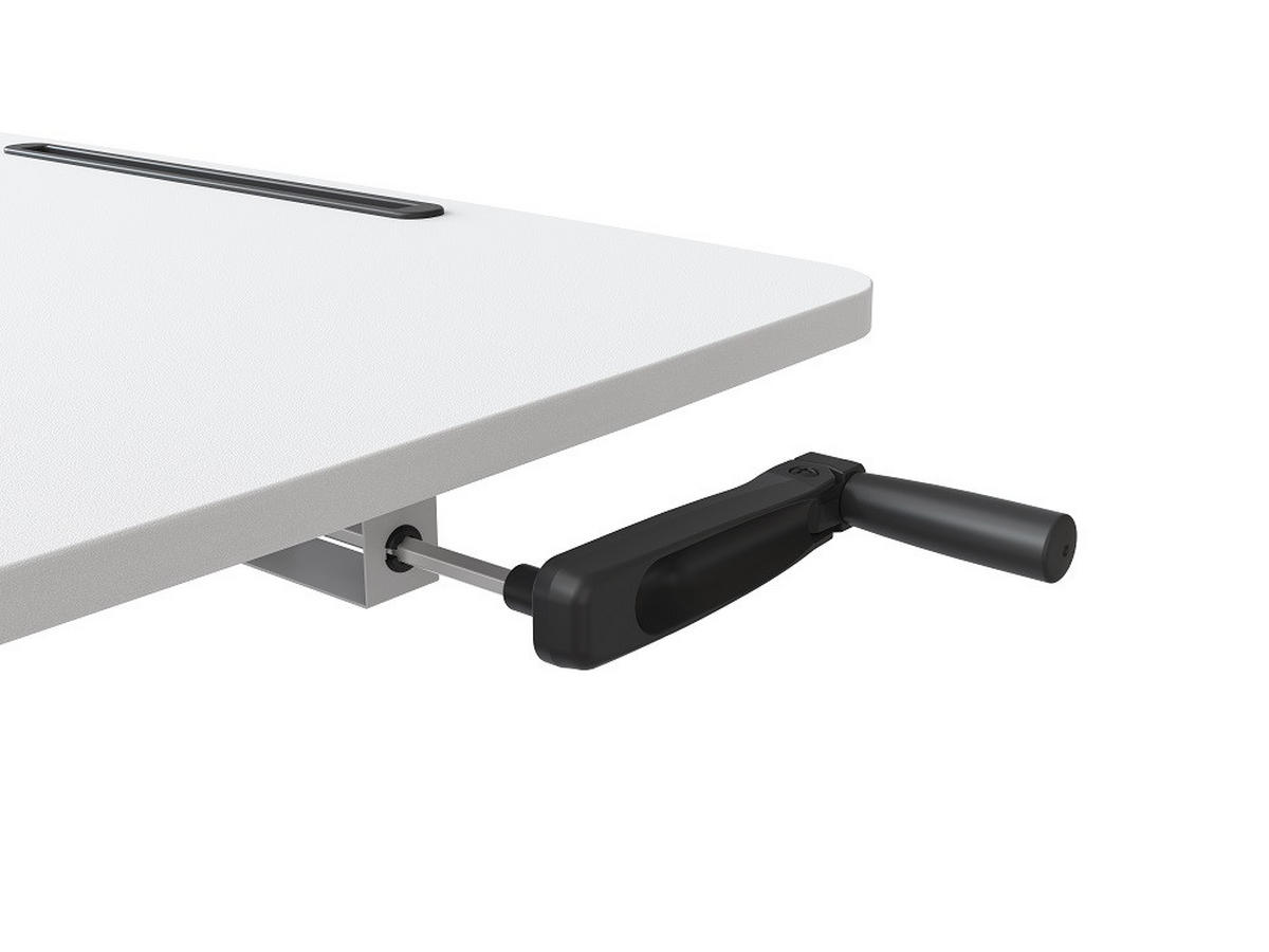 LAPTOPTISCH WORKSTATION - Weiß, Design, Holzwerkstoff/Kunststoff (80/60/80-130cm) - Boxxx