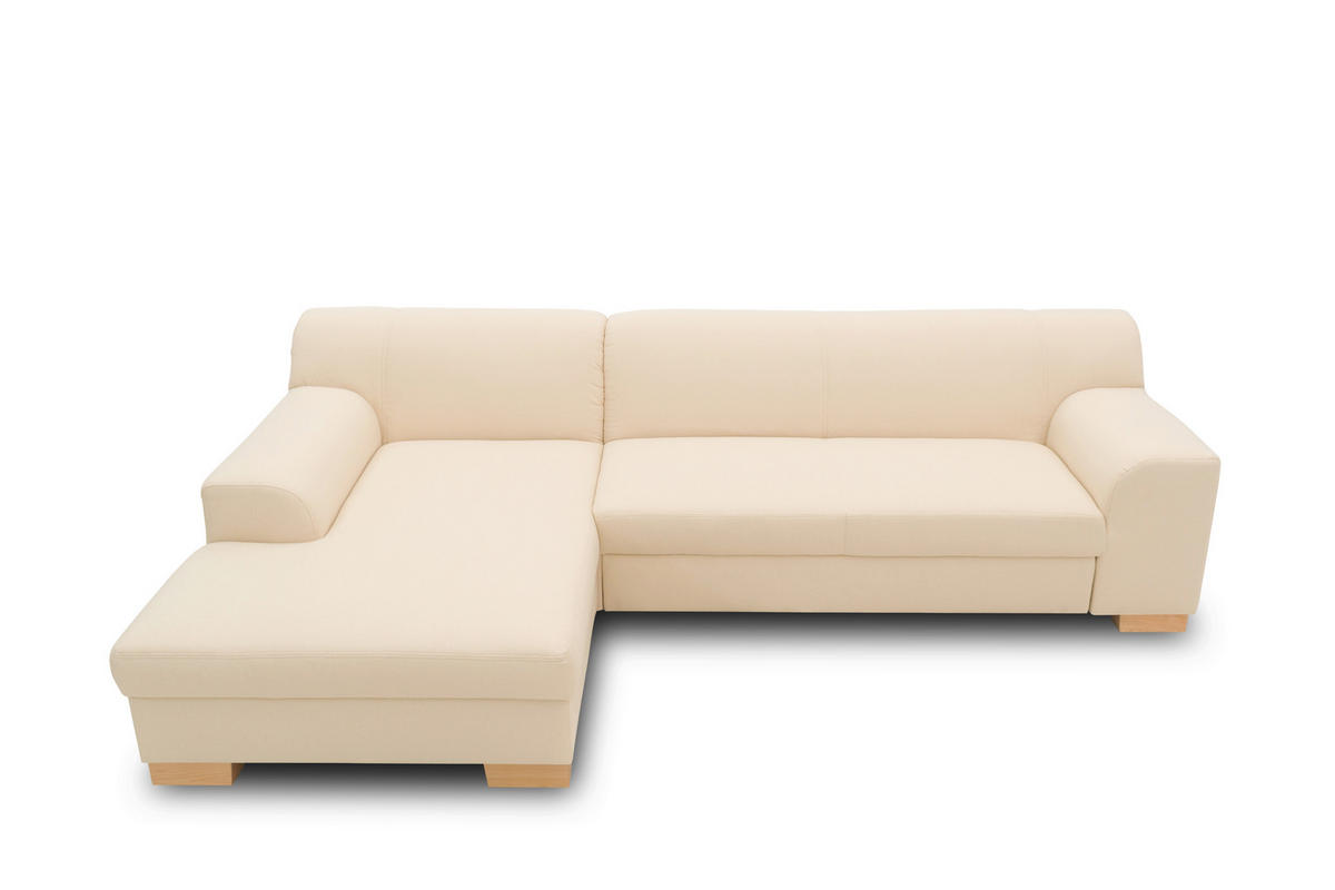 ECKSOFA TINOS Beige Webstoff  - Beige, Basics, Textil (273/157cm) - MID.YOU