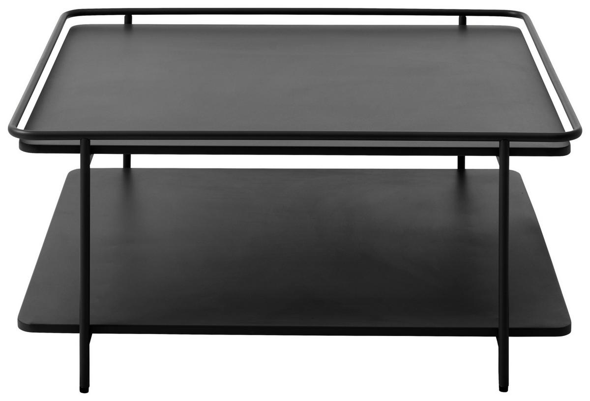 COUCHTISCH 75/75/34,3 cm rechteckig Schwarz  - Schwarz, Basics, Metall (75/75/34,3cm) - Xora
