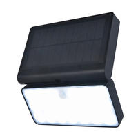 SOLARLEUCHTE Tuda 18/19,2/11,1 cm   - Schwarz/Weiß, Basics, Kunststoff (18/19,2/11,1cm)