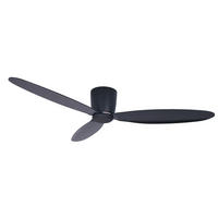 DECKENVENTILATOR  132/19 cm    - Schwarz, Basics, Holzwerkstoff/Kunststoff (132/19cm) - P & B