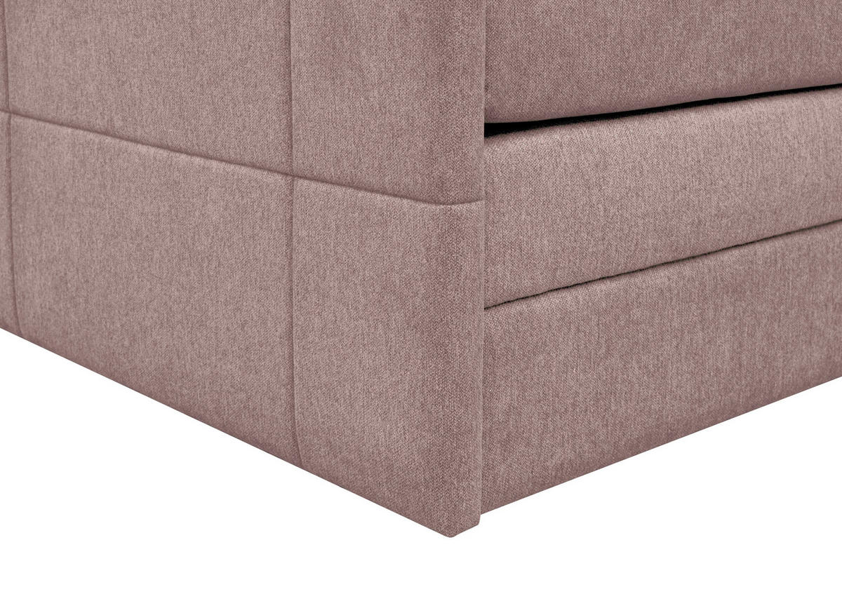 BOXSPRINGBETT 180/200 cm  in Altrosa  - Altrosa, KONVENTIONELL, Textil (180/200cm) - Carryhome