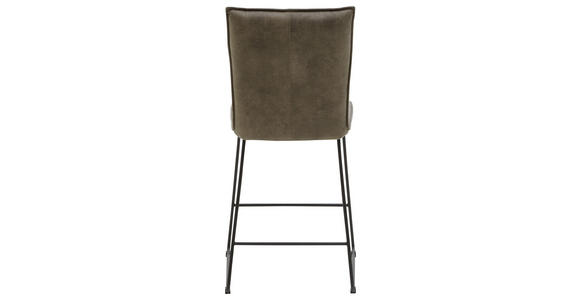 TRESENSTUHL in Schwarz, Schlammfarben - Schlammfarben/Schwarz, Design, Textil/Metall (56/98/62cm) - Valnatura