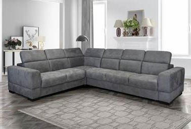 SJEDEĆA GARNITURA drvo, tekstil, drvni materijal  siva   - siva, Moderno, drvni materijal/drvo (245/305cm) - Hom`in