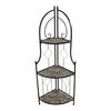 BLUMENTREPPE  - Schwarz, Trend, Metall (49/35/126cm)