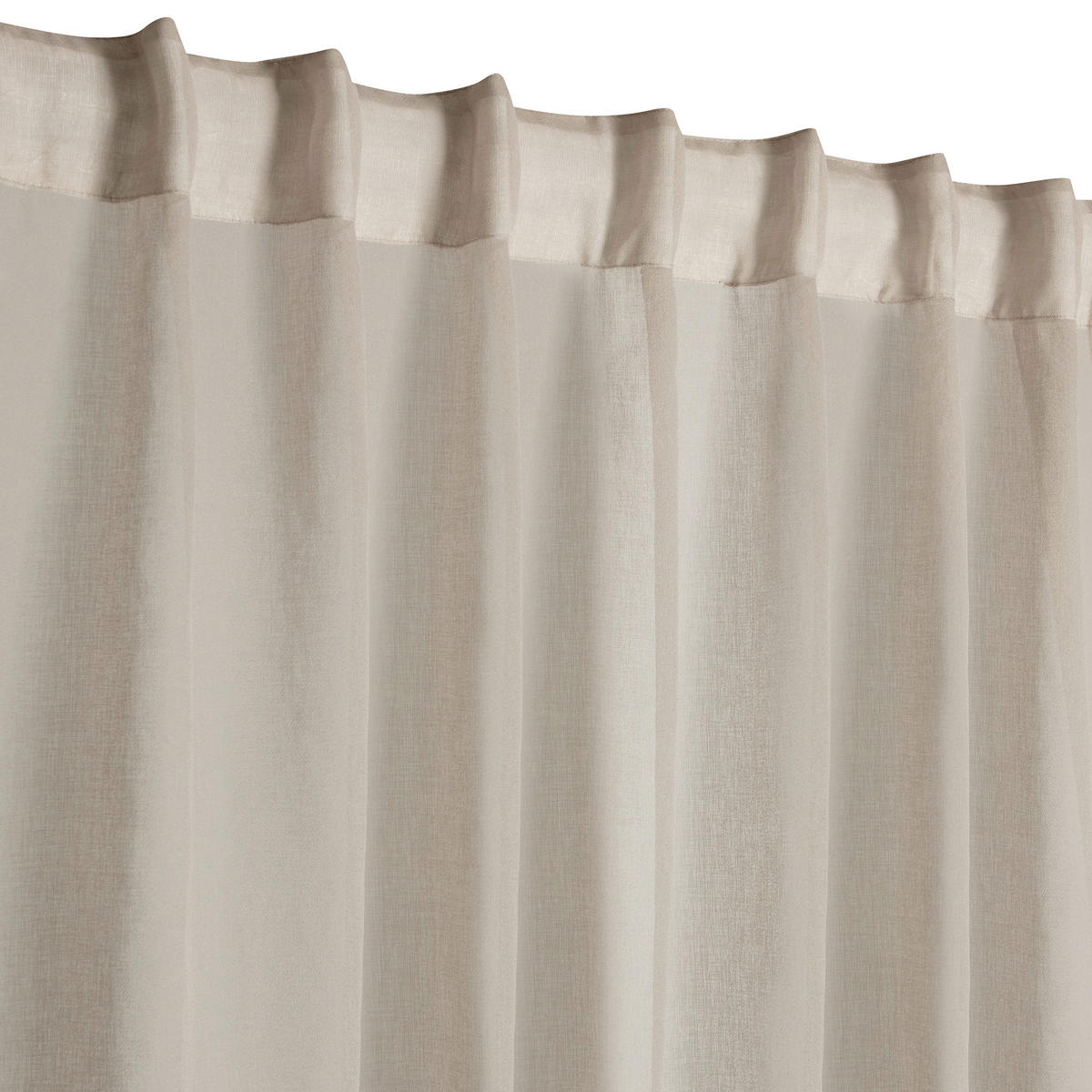 FERTIGVORHANG  halbtransparent   140/240 cm  - Beige, Basics, Textil (140/240cm)