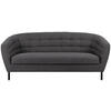 3-SITZER-SOFA in Bouclé Anthrazit  - Anthrazit/Schwarz, Design, Textil/Metall (191/78/84cm) - MID.YOU