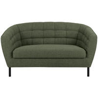 2-SITZER-SOFA Bouclé Grün  - Schwarz/Grün, Design, Textil/Metall (150/78/84cm) - MID.YOU