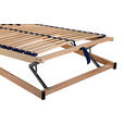 LATTENROST 90/200 cm Kopfteil, Fußteil, Mittelzone verstellbar, Birke  - Birkefarben/Buchefarben, Basics, Holz/Kunststoff (90/200cm) - Sleeptex