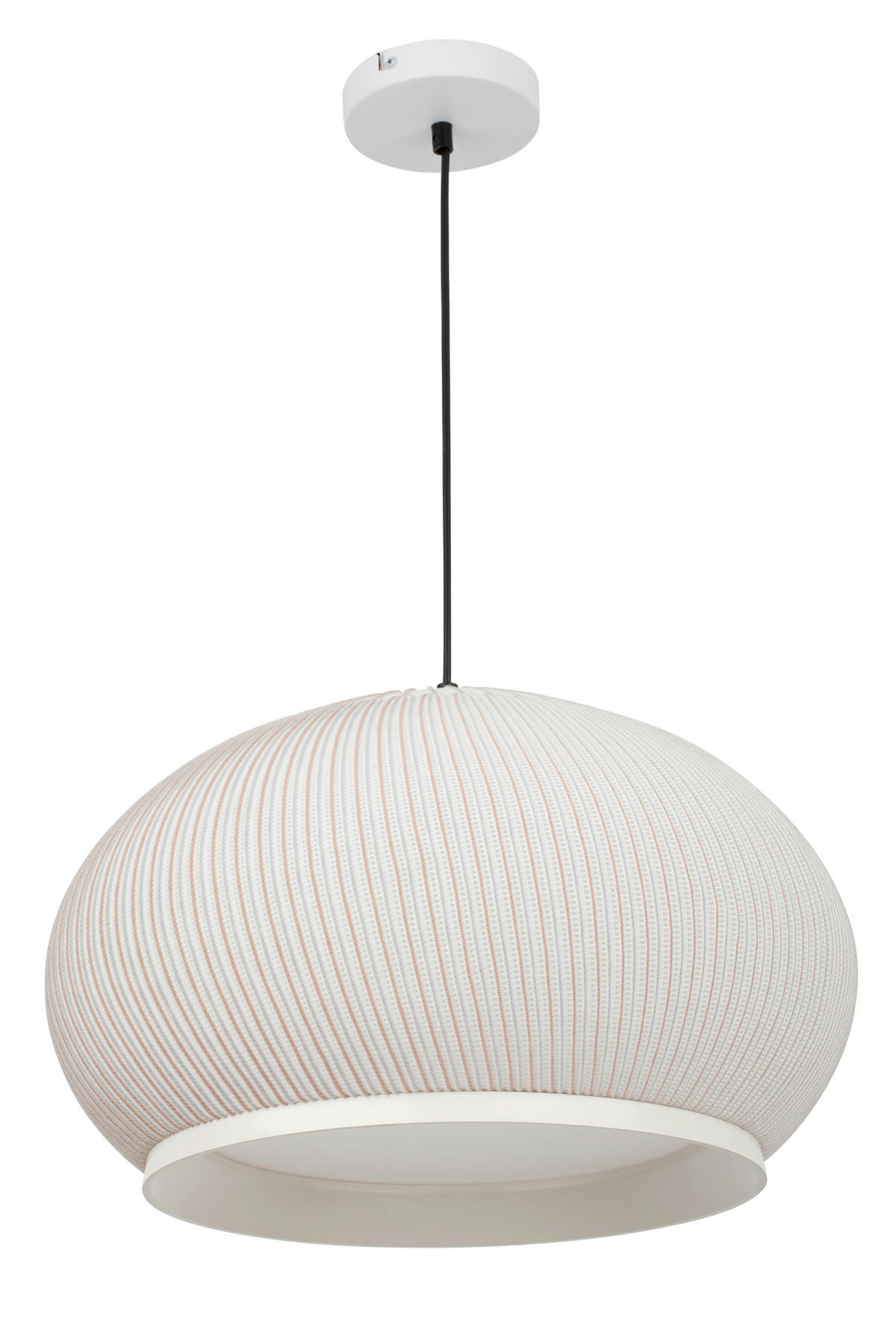 HÄNGELEUCHTE 45/150 cm    - Weiss, Trend, Kunststoff/Textil (45/150cm) - Collett's Monde