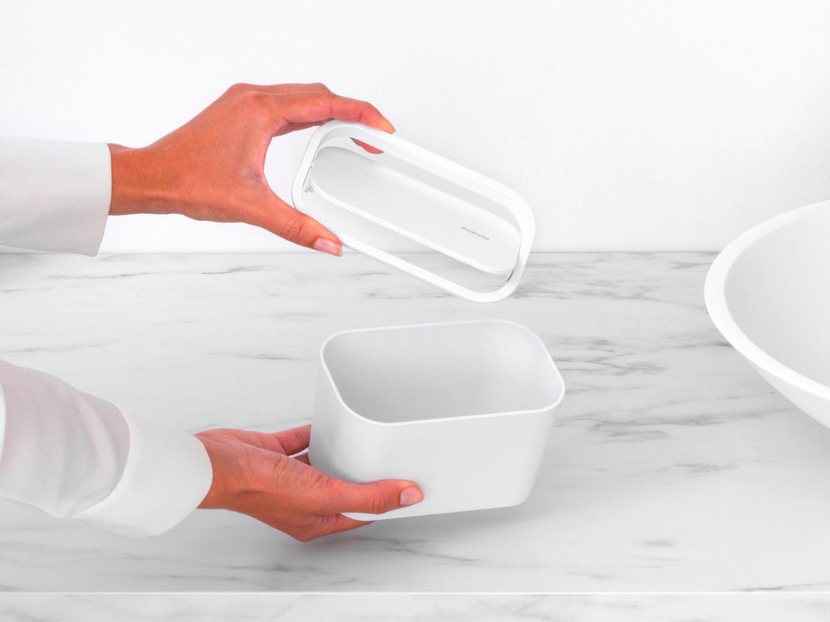 ABFALLEIMER MINDSET  - Weiß, Basics, Kunststoff (15/9.9/8.6cm) - Brabantia