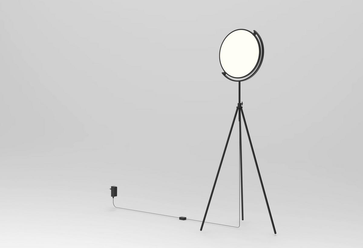 Lampadar Cu Led 67,6/168 cm    - alb/culoare crom, Design, plastic/metal (67,6/168cm)