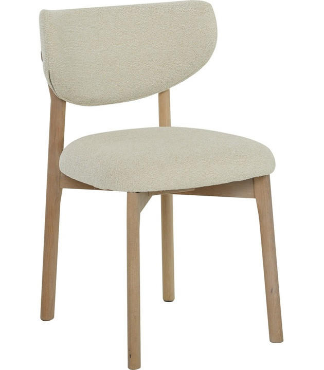 STOL     - beige/ek Bianco, Design, trä/textil (53/78/53cm) - Best Price