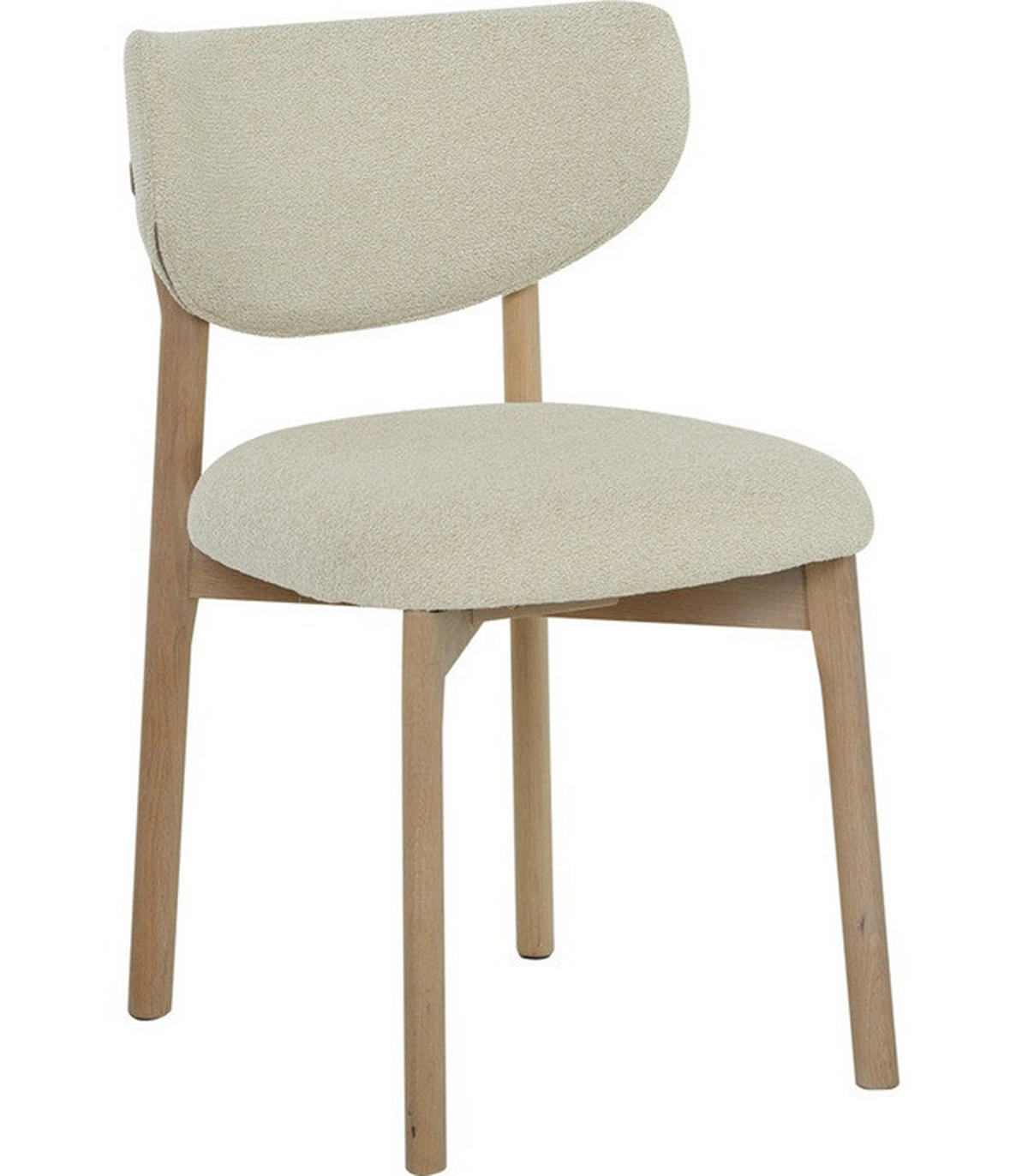 STOL     - beige/ek Bianco, Design, trä/textil (53/78/53cm) - Best Price