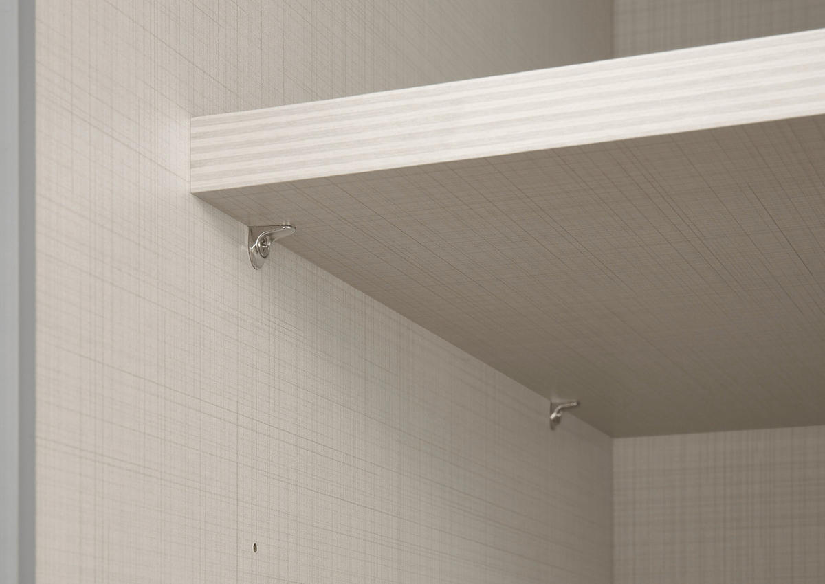 SCHWEBETÜRENSCHRANK 249/222/68 cm,  in Elfenbein, 3 Tür(en)  - Elfenbein/Schwarz, KONVENTIONELL, Glas/Holzwerkstoff (249/222/68cm) - Moderano