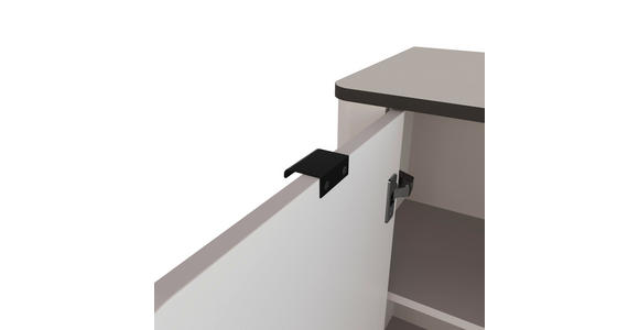 SIDEBOARD  in 136,8/82/35,2 cm  - Kaschmir/Schwarz, MODERN, Holzwerkstoff/Kunststoff (136,8/82/35,2cm) - Carryhome
