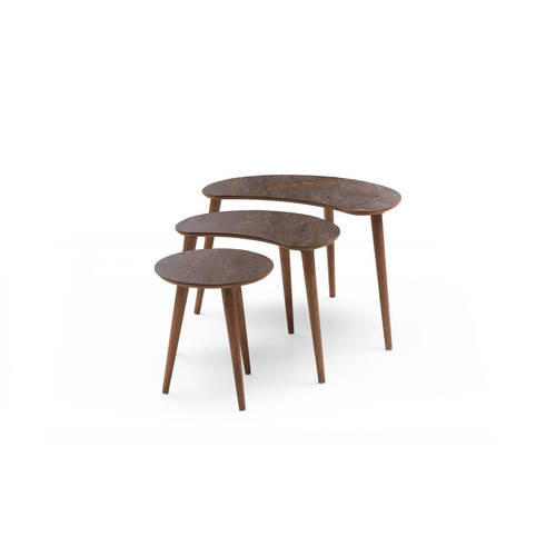 KLUB STOČIĆ 67/50/32/37/32/32/52/47/42 cm braon, boja oraha - boja oraha/braon, Dizajnerski, pločasti materijal (67/50/32/37/32/32/52/47/42cm) - Cantus